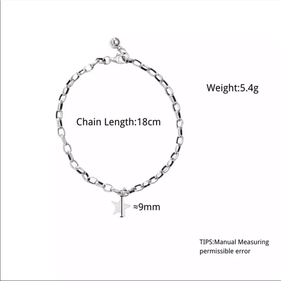 NEW STAR 925 STERLING SILVER BRACELET - Picture 10 of 10